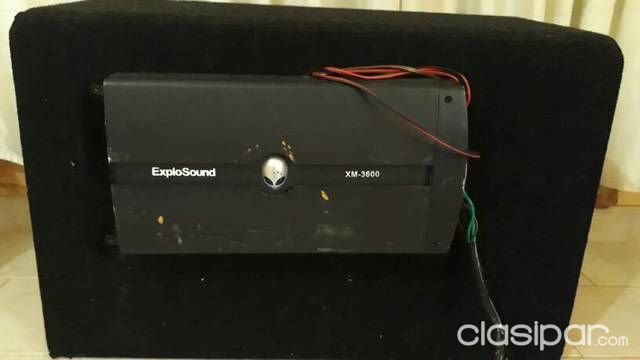 Parlante con Amplificador para auto semi nuevo con muy poco uso — foto 2