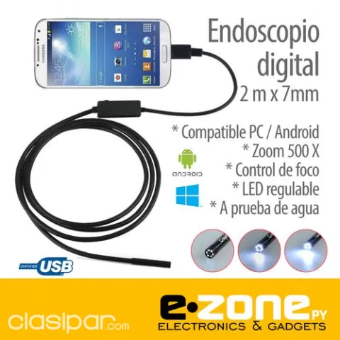 Posible Chirrido Fondo verde Endoscopio digital. Mini camara USB p celular #74967 | Clasipar.com en  Paraguay
