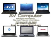 Reparación de Netbook y Notebook de todas las marcas: Dell, Lenovo, Compaq, Sony Vaio, Acer, Toshiba, HP, IBM.