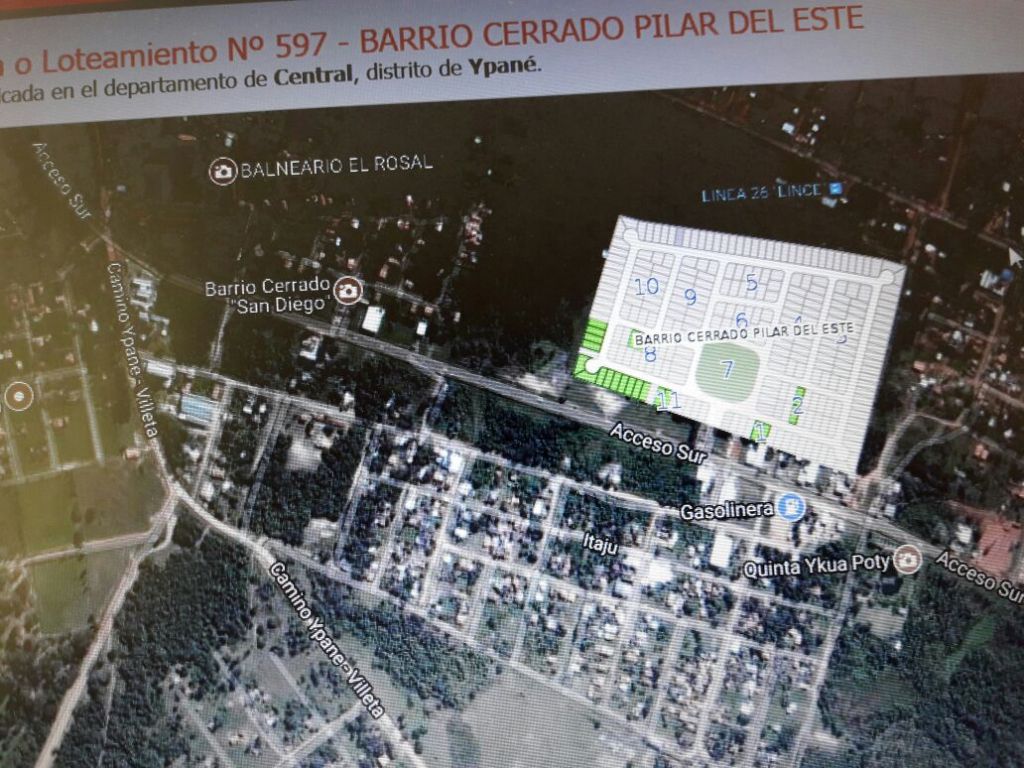 Hermoso Terreno en el Barrio Cerrado Pilar del Este. Superficie de terreno m2: 12 * 30 m2. — foto 3