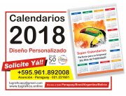 Calendarios 2018 de pared escritorio y bolsillo a buenos precios