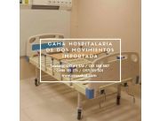 ALQUILER DE CAMA HOSPITALARIA DE 2 MOVIMIENTOS MANUAL IMPORTADA