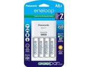 CARGADOR PANASONIC ENELOOP + 4 BATERIAS RECARGABLES AA O AAA (NUEVA) NIKON CANON SONY