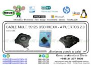 CABLE MULT. 35125 USB IMEXX -4 PUERTOS 2.0