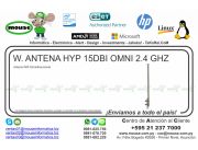 W. ANTENA HYP 15DBI OMNI 2.4 GHZ