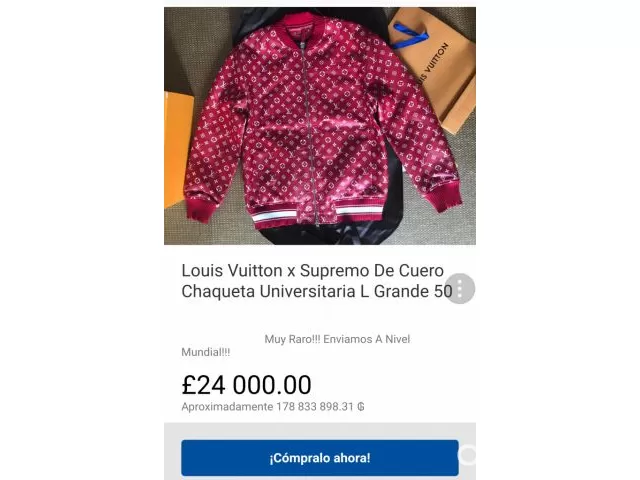 Chaqueta louis vuitton online supreme precio