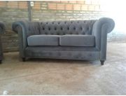 Sofas. Capitoneado .Chesterfield .tapiceria servicio de retapizados