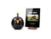 MINI MP3 PLAYER DISEÑO ANGRY BIRD NEGRO