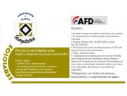 PREPARO LOS PLANOS DE SU CASA PROPIA Y CONSTRUYALO UD. CON UN PRÉSTAMO POR AFD