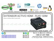 EXTENSOR ACTIVO HDMI - RJ45 120M