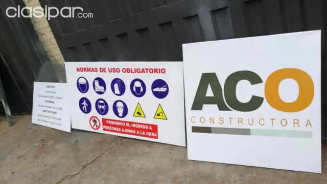 Senaletica Cartel De Obra Senaleticas Construccion Constructoras Clasipar Com En Paraguay