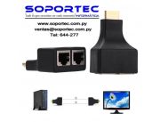 Adaptador Extender HDMI por cable UTP Soporta 30Mts.