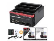 LECTOR COPIADOR EXTERNO DE DISCO DURO TRIPLE IDE SATA HDD DOCKING ESTACION 2.5 3.5
