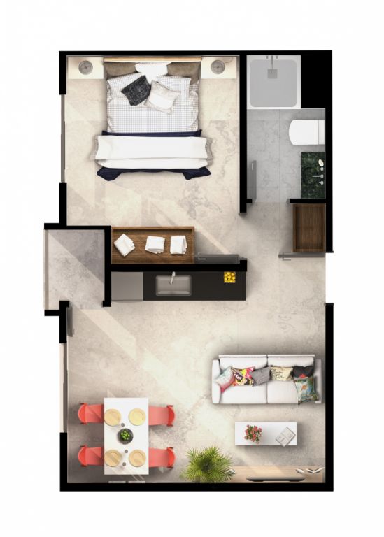VENDO DEPARTAMENTO DE 1 DORMITORIO (Centro de Asunción) — foto 3