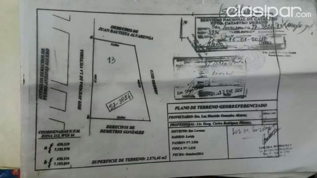 VENDO SOBRE ASFALTO SAN LORENZO REDUCTO 2876 m2 — foto 2