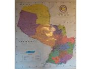 Mapas para Colegios, logistica, instituciones! Republica del Paraguay 1,30 x 95 Doble Faz