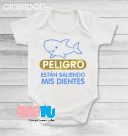 BODY UNISEX CON FRASE DIENTES #1147197  en Paraguay