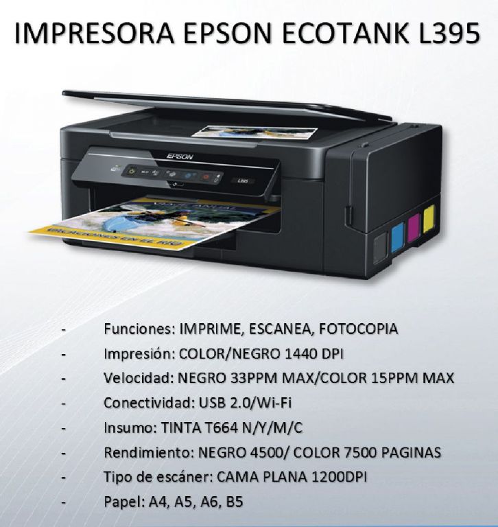 Impresora Epson L395 wifi. Nuevos en caja. #1181453 | Clasipar.com en  Paraguay