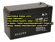 Baterias para UPS 12v 7ah