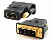 ADAPTADOR DVI MACHO A HDMI , HEMBRA, DVI A HDMI , ADAPTADOR CONVERSOR, DVI 24+1