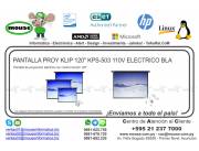 PANTALLA PROY KLIP 120 KPS-503 110V ELECTRICO BLANCO