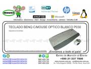 TECLADO BENQ C/MOUSE OPTICO BLANCO P030