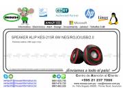SPEAKER KLIP KES-215R 6W NEG/ROJO/USB/2.0