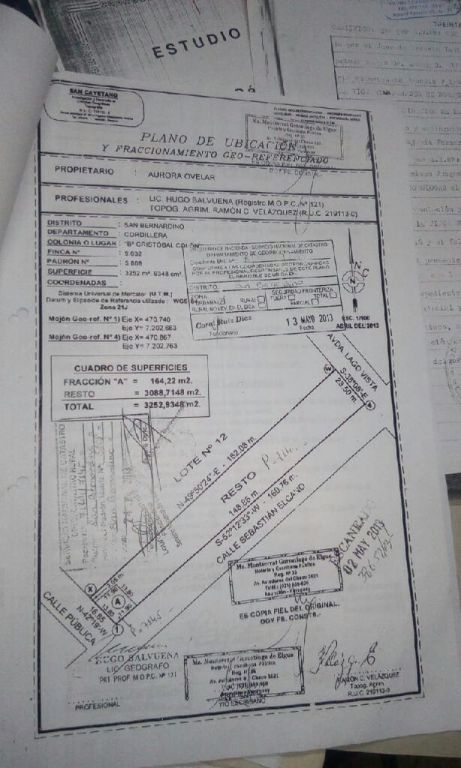 VENDO terreno de (3252m2) en San Bernardino! — foto 2