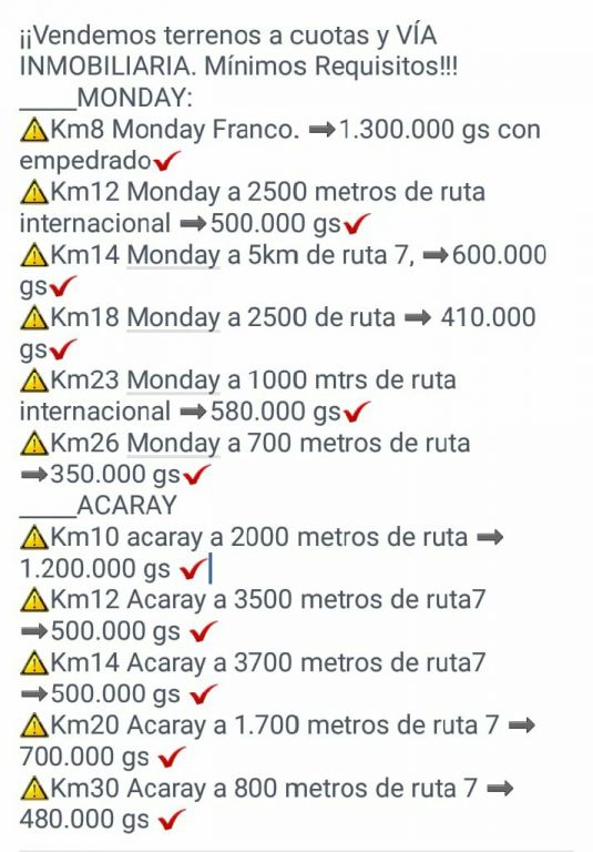 Lotes en alto Parana — foto 2