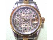 Reloj Rolex para dama acero y oro con brillantes!