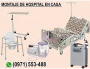 MONTAJE DE HOSPITAL EN CASA PRODUCTOS ORTOPÉDICOS REHABILITACIÓN Y BELLEZA