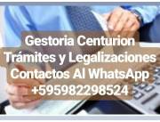 GESTORIA CENTURION - TE TRAMITAMOS TUS DOCUMENTOS - LEGALIZACION DE DOCUMENTOS