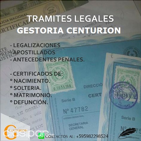 Turismo - GESTORIA CENTURION - LEGALIZACIONES DE DOCUMENTOS EN PARAGUAY