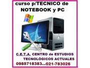 curso p/ TECNICO DE NOTEBOOK Y COMPUTADORA DE ESCRITORIO