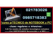 CURSO P/TECNICO DE COMPUTADORAS DE ESCRITORIO Y NOTEBOOKS///CELULARES ETC