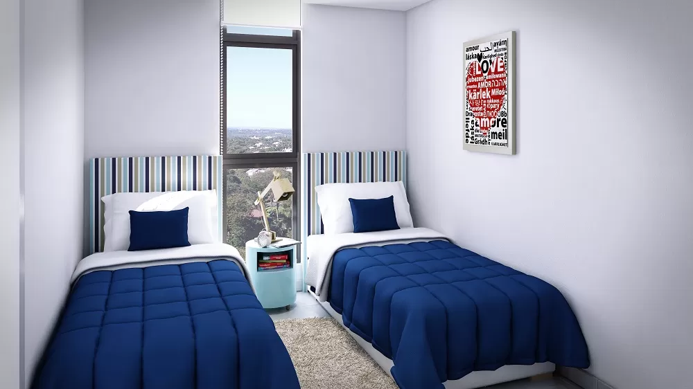 Venta de departamentos de 2 dormitorios en suite en Torres Mirador- Mburucuya — foto 3