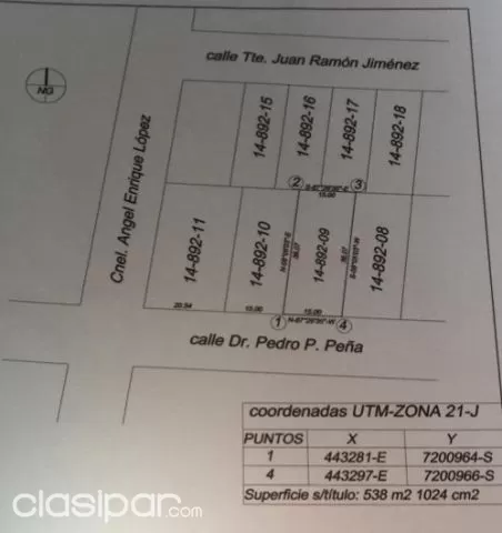 Vendo Terreno en Barrio Villa Aurelia — foto 2