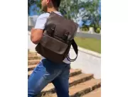MOCHILA DE CUERINA - MARRÓN OSCURO