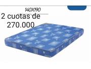 COLCHON SUPER SPUMA DE 140X190 !! FINANCIO SOLO CON TU CEDULA !! HACEMOS DELIVERY !!