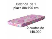 COLCHON SUPER SPUMA DE 1 PLAZA !! 80X190 !! NUEVOS !! FINANCIO SOLO CON TU CEDULA !!
