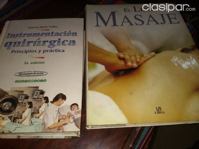 Universitaria - Libro de masaje +libro de instrumentación quirurgica