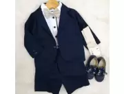 CONJUNTO TRAJECITO AZUL PARA BEBÉ - 9 MESES