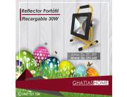 Reflector LED portátil recargable.