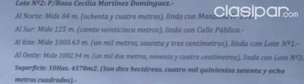 VENTA DE INMUEBLE DE 10 HECTAREAS — foto 2