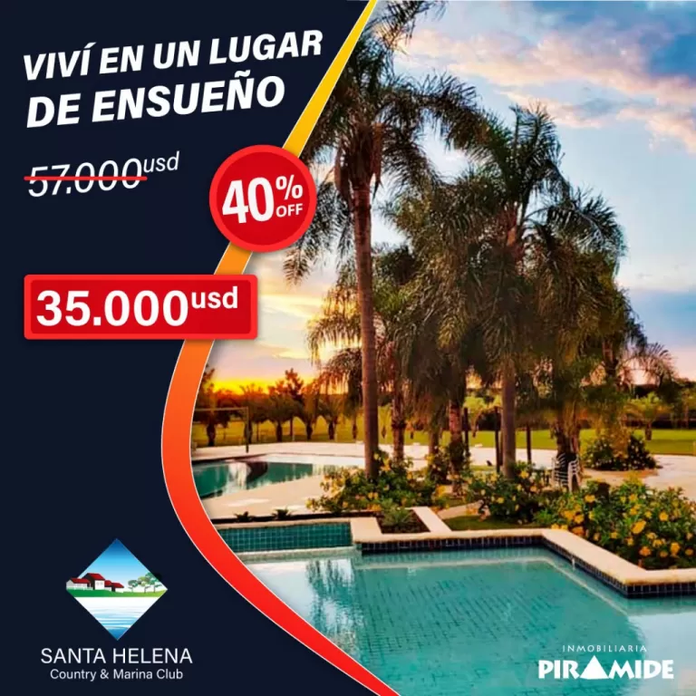 EN VENTA TERRENO EN EL CONDOMINIO SANTA HELENA COUNTRY Y MARINA CLUB (HERNANDARIAS) — foto 2