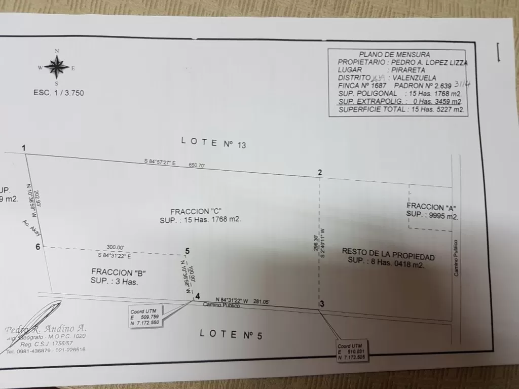 VALENZUELA – CORDILLERA: 17,5 HAS, CON ARROYOS IDEAL PARA EMPRENDIMIENTOS VARIOS — foto 3