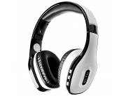 Auricular Inalámbrico PULSE PH151 con Micrófono + Cable Auxiliar – Blanco / Negro