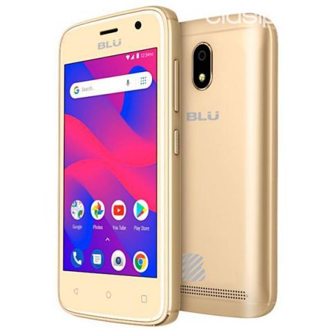 Celulares - Teléfonos - Smartphone BLU C4 C050L Dual SIM 8GB Pantalla de 4.0″ 5MP / 5MP OS 8.1.0 – Dorado