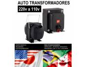 Importador en Paraguay de transformadores de 220 a 110v para electrodomesticos y equipos