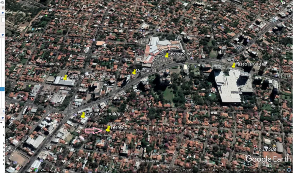 VENDO TERRENO 617 M2 SOBRE BRUSELAS EN BARRIO YKUA SATI — foto 3